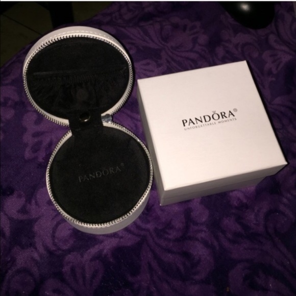 Authentic Pandora Genuine Leather Jewelry Box - Picture 2 of 4